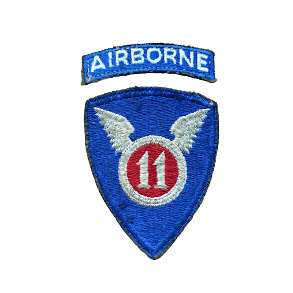 WWII US 11th Airborne Division Patch With Tab