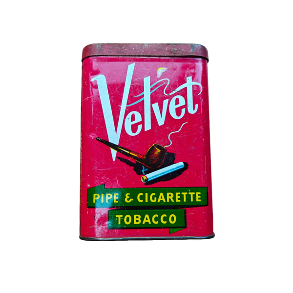 WWII US Tobacco Tin Velvet