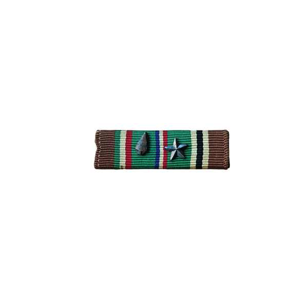 WWII US Ribbon Bar European/African Campaign Medal With Invasion Arrow