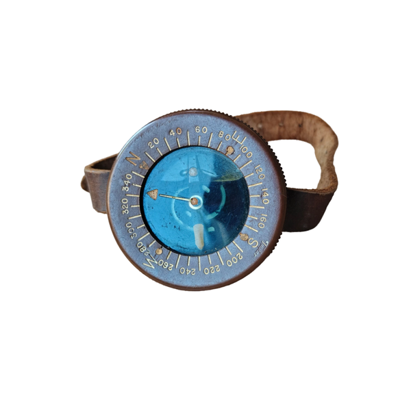 WWII US Engineers Paratrooper Wrist Compass Liquid Filled