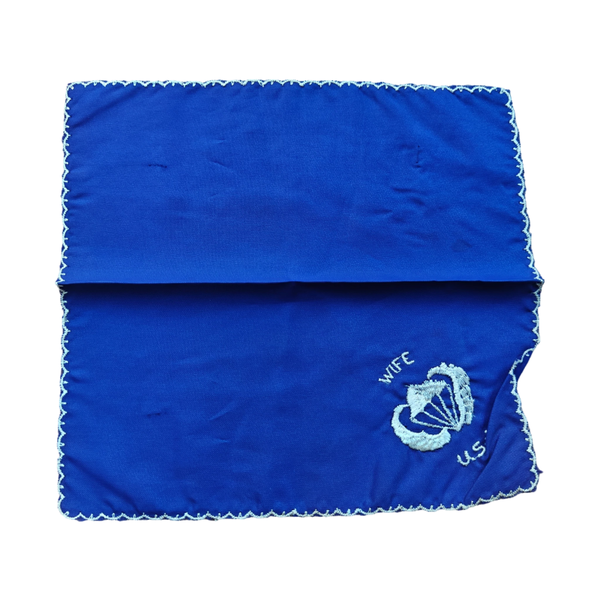 WWII US Airborne Paratrooper Sweetheart Handkerchief