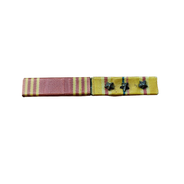 WWII US Ribbon Bar Good Conduct, Pacific Campaign Medal 1