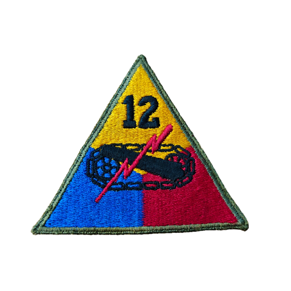 WWII US 12th Armored Division Patch