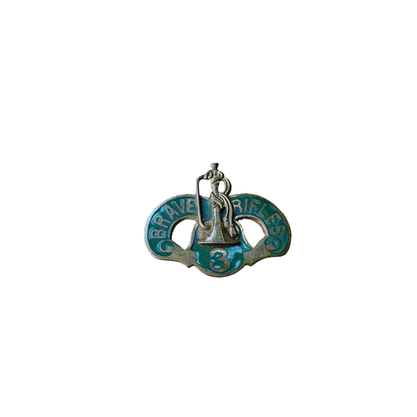 WWII US DUI Pin 3rd Cavalry Regiment