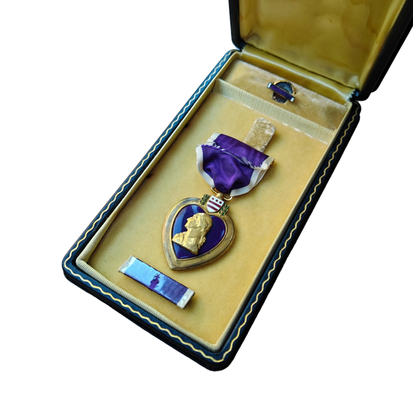 WWII US Purple Heart Medal With Box