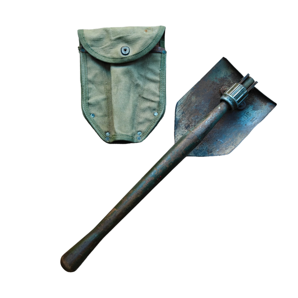 WWII US M43 Shovel With Carrier
