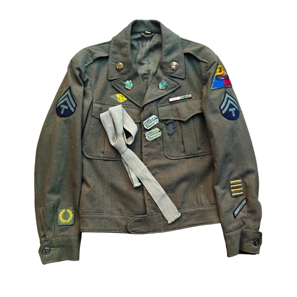 WWII US Uniform Set 3rd Armored Division Named