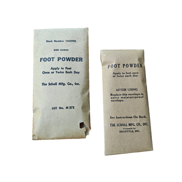 WWII US Foot Powder Packet