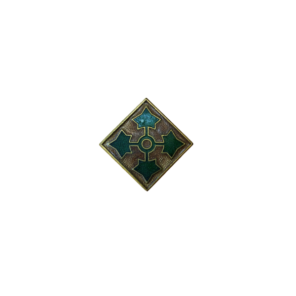 WWII US DUI Pin 4th Infantry Division