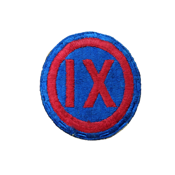 WWII US 9th Army Corps Patch Greenback