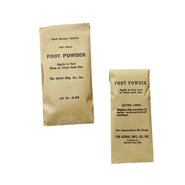 WWII US Foot Powder Packet