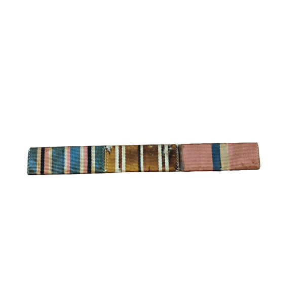 WWII US Ribbon Bar American Campaign, Asiatic Campaign, Philippine Campaign Medal