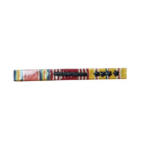 WWII US Ribbon Bar Victory, Good Conduct, Pacific Campaign Medal