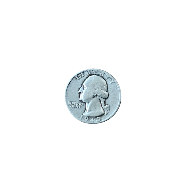 WWII US Quarter Dollar Coin 1943
