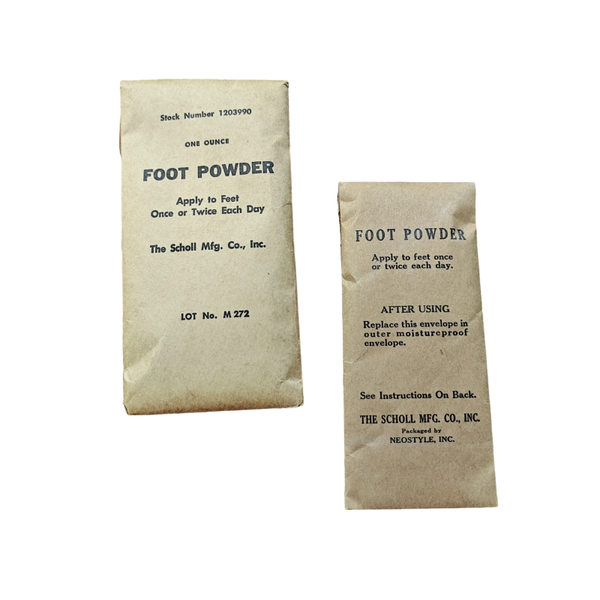 WWII US Foot Powder Packet