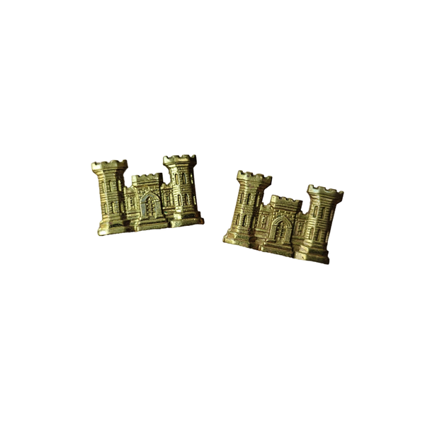 WWII US Collar Pin Set Engineer