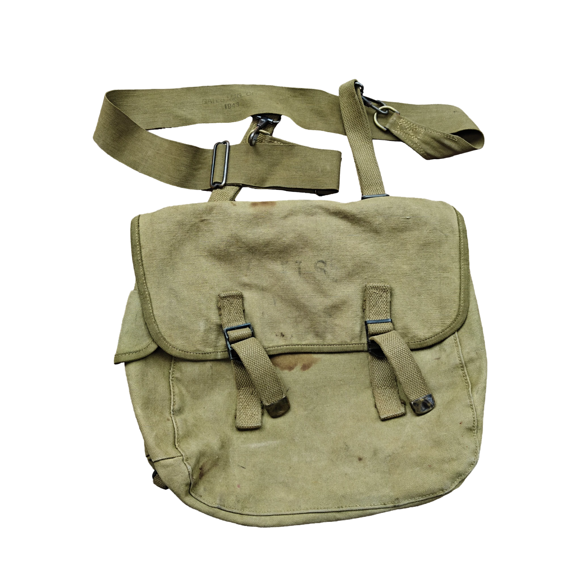 WWII US Musette Bag With Strap 1942