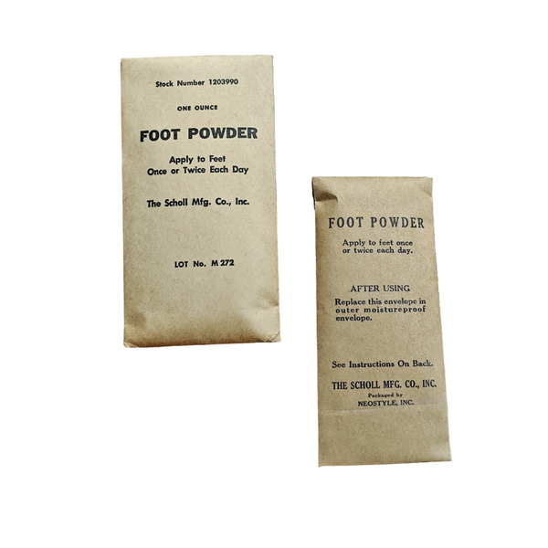 WWII US Foot Powder Packet