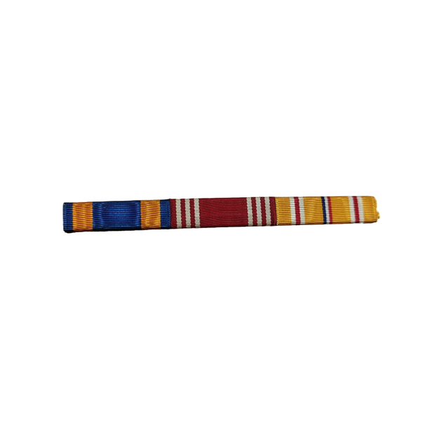 WWII US Ribbon Bar Air Medal, Good Conduct, Pacific Campaign Medal