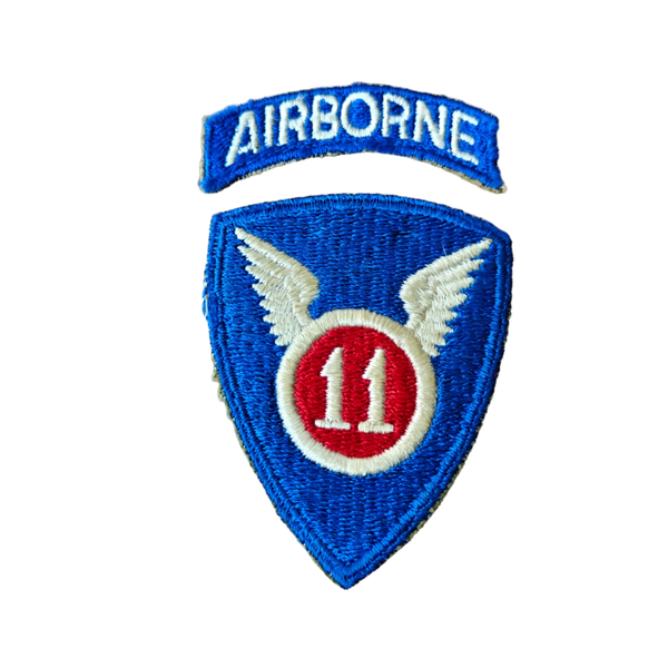 WWII US 11th Airborne Division Patch With Tab