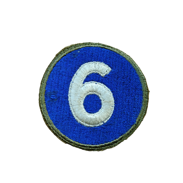 WWII US 6th Army Corps Patch Greenback