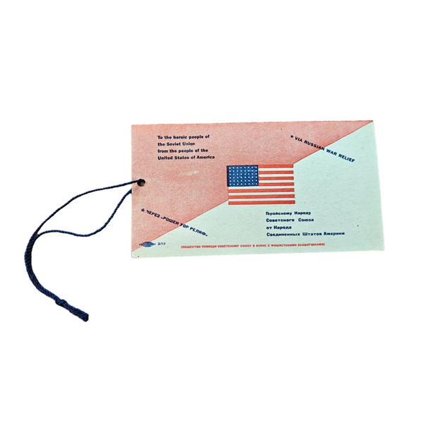 WWII US / Russian War Relief Mail Card