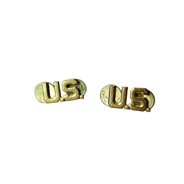 WWII US Collar Pin Set U.S.