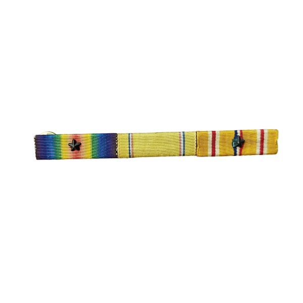 WWI US Ribbon Bar Campaign, American Defense, Pacific Campaign Medal 1
