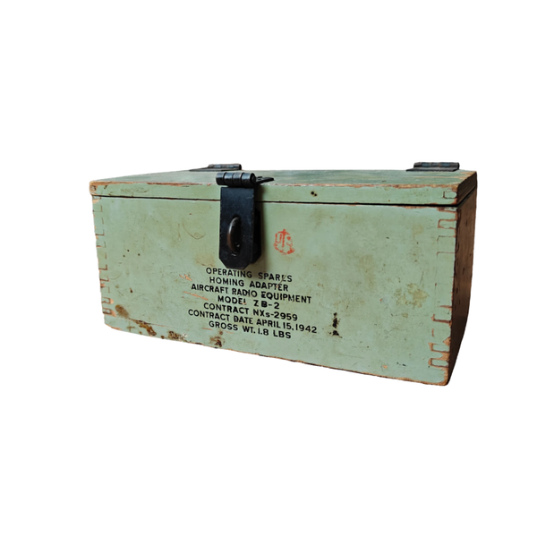 WWII US Navy Aircraft Radio Reserve Parts Box