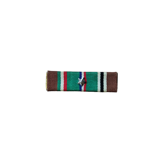 WWII US Ribbon Bar European/African Campaign Medal 1 Star