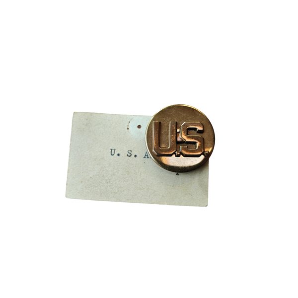 WWII US Collar Disc U.S. Screwback