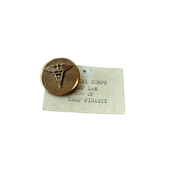 WWII US Collar Disc Medic Screwback