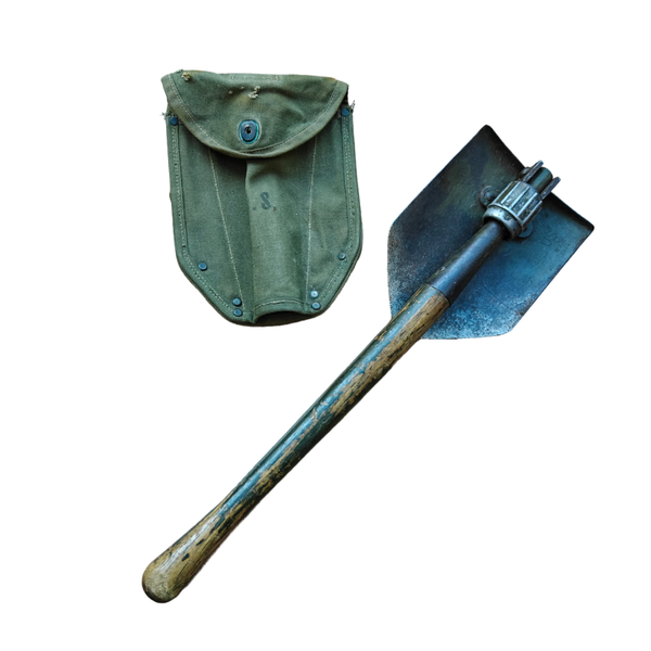WWII US M43 Shovel With Carrier 1944