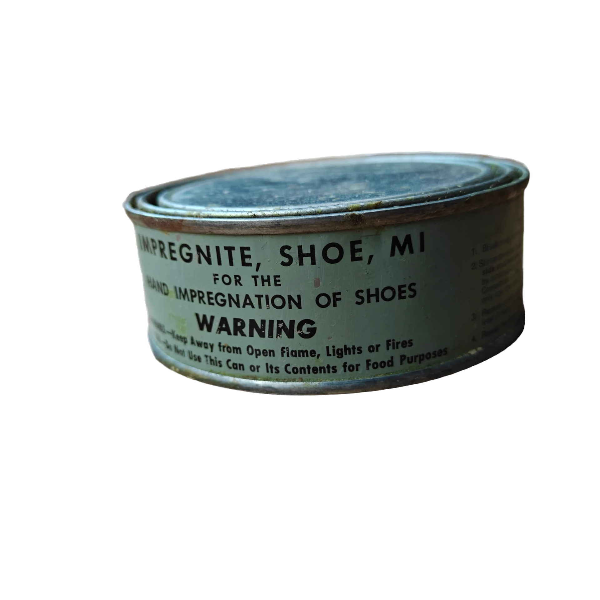 WWII US Shoe Impregnite Tin