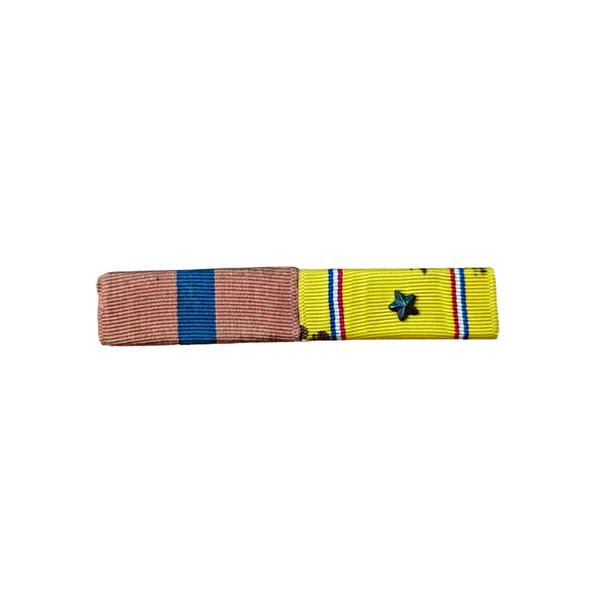 WWII US Ribbon Bar Marine Corps Good Conduct, American Defense Medal