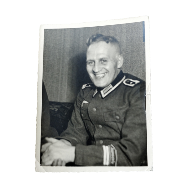 WWII German Portrait Photograph Feldgendarmerie Cufftitle