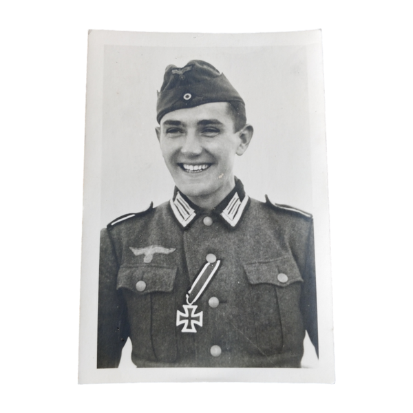 WWII German Portrait Photograph EK2 Awarded