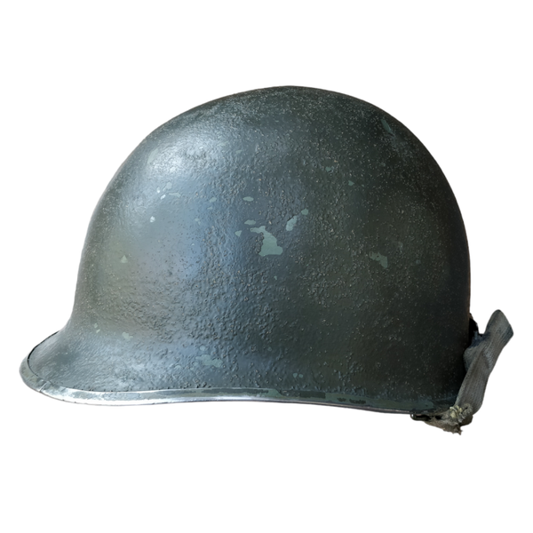WWII US M1 Helmet With Laundry Code