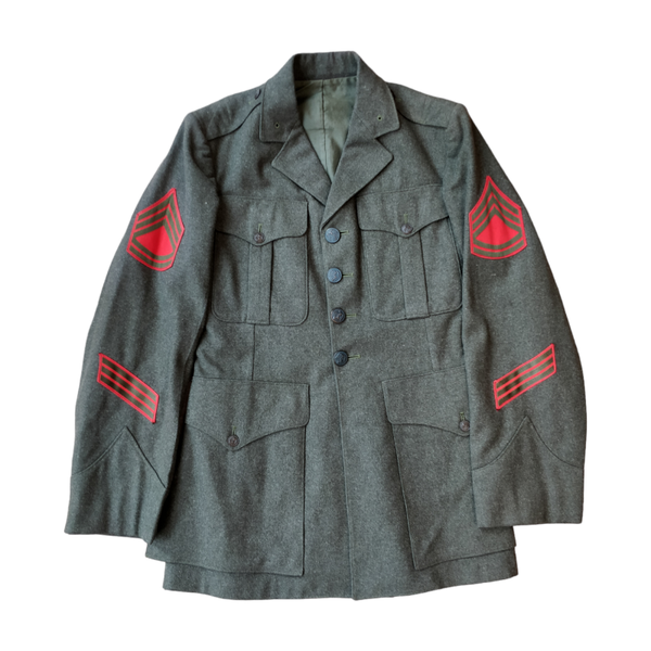 WWII USMC Dress Uniform Jacket Named