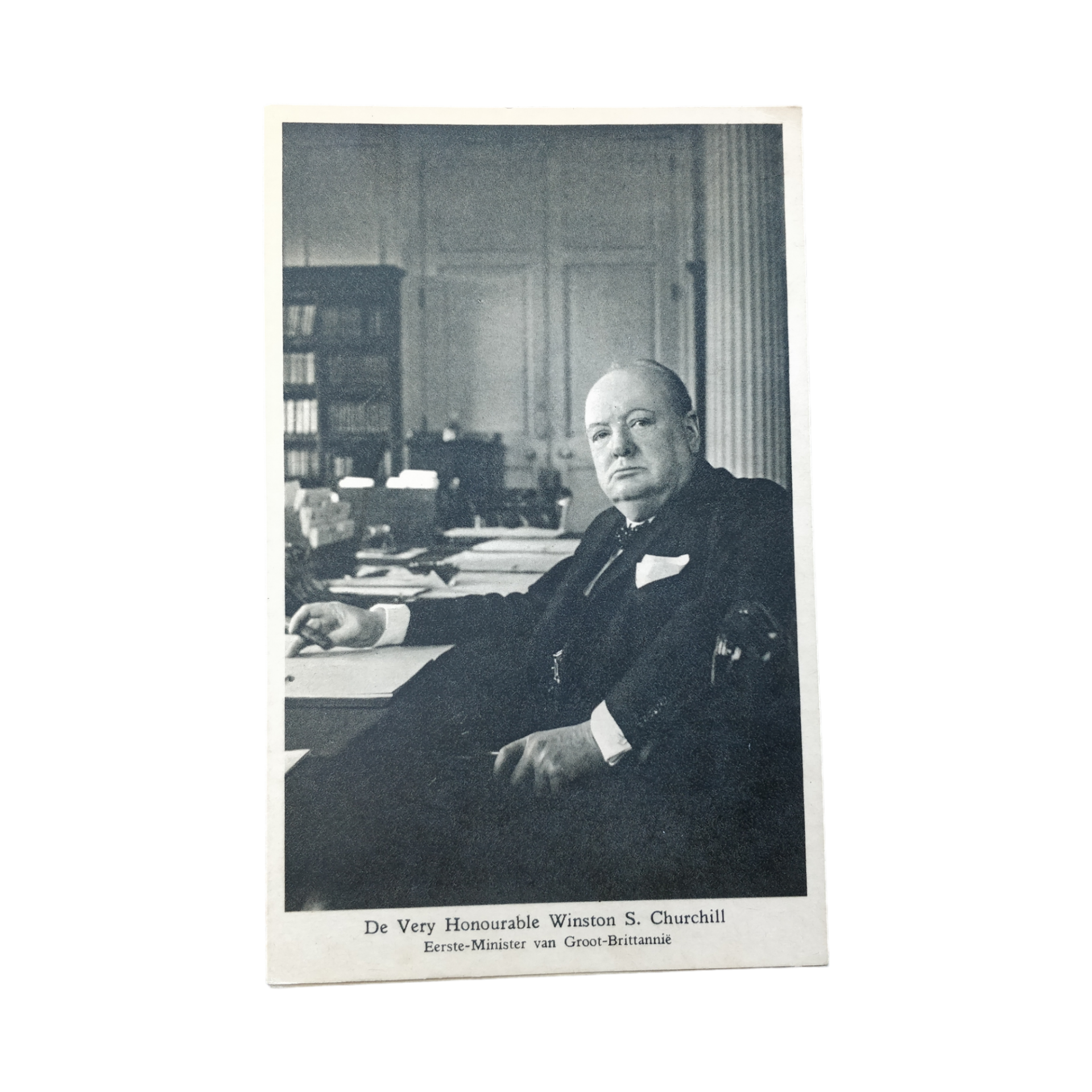 WWII Dutch / British Postcard Churchill