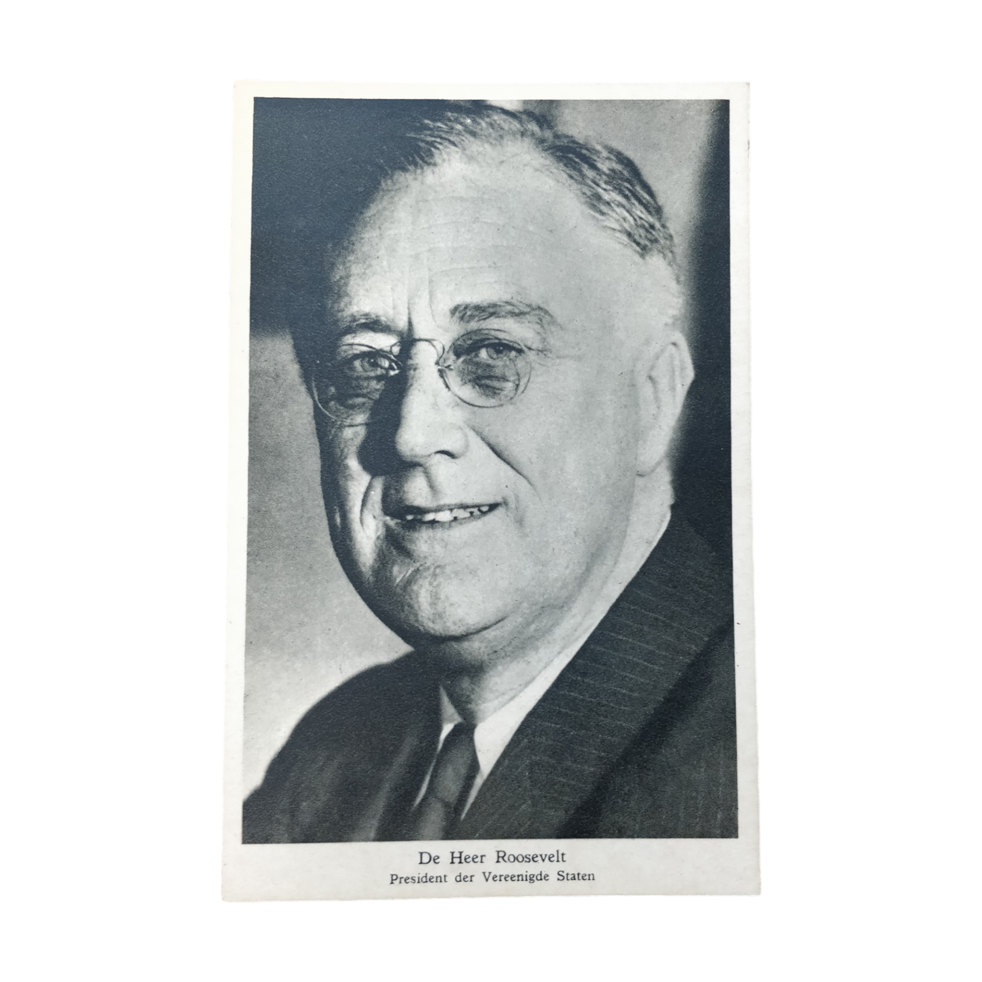 WWII Dutch / British Postcard Roosevelt