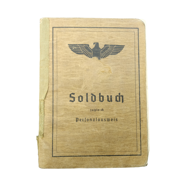 WWII German Soldbuch With Documents