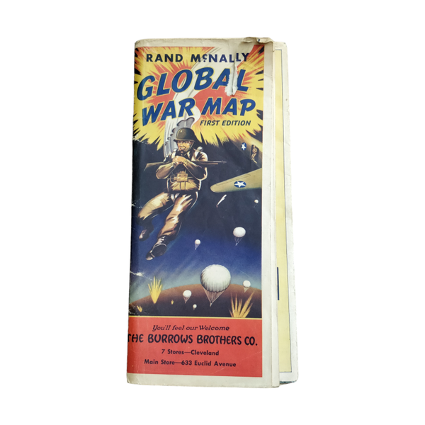 WWII US War Map Paratrooper 1943