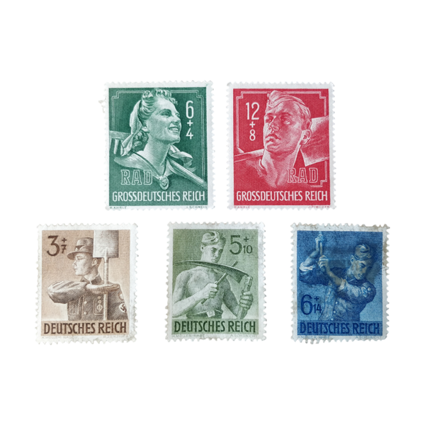 WWII German Stamp Set RAD Reichsarbeitsdienst