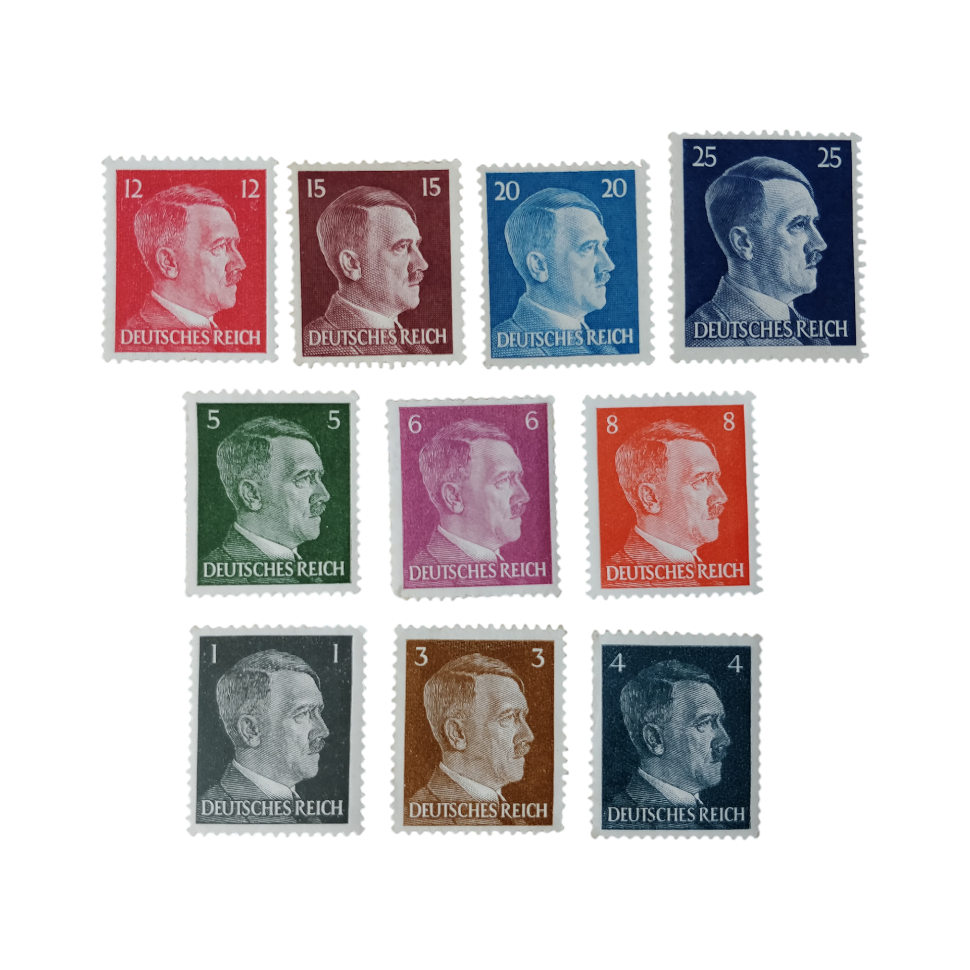 WWII German Stamp Set Fuhrer Clercq Militaria WWII German Stamp Set Fuhrer Clercq Militaria
