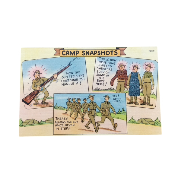 WWII US Postcard Camp Snapshots