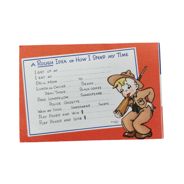 WWII US Postcard Time