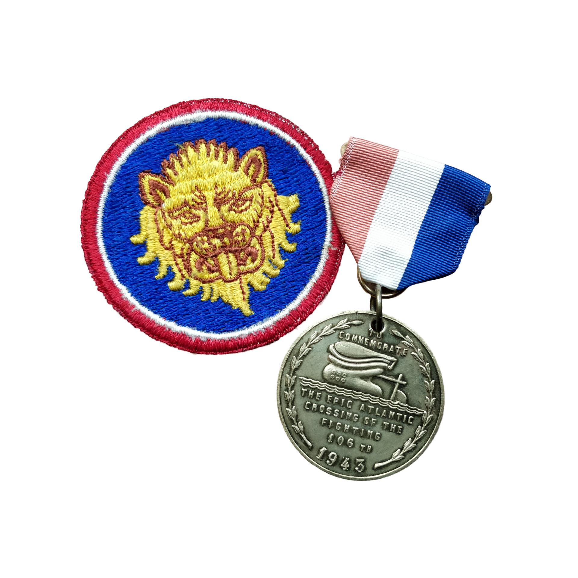 WWII US Medal Set 106th Infantry Division Named