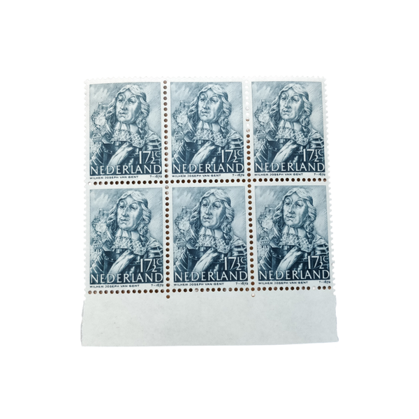 WWII Dutch Stamp Sheet 1943 Van Gent
