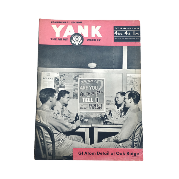 WWII US Yank Magazine GI Atom Detail